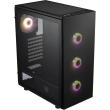 ATX CMT340 FSP Plus Mid tower/Tempered Glass side panel/2xUSB 3.0/HD Audio/ARGB/4x120mm fan/Black