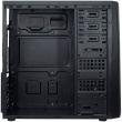 Chassis INTER-TECH B-42 Black Midi Tower, ATX, 2xUSB2.0, Blue LED strip, PSU optional