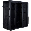 Chassis INTER-TECH B-42 Black Midi Tower, ATX, 2xUSB2.0, Blue LED strip, PSU optional