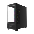 Gembird Gaming case Fornax X550 aquarium type, ATX, 2x USB 3.2 + 1x USB type-C, black