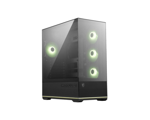 Case|MSI|MAG PANO 110R PZ|MidiTower|Case product features Transparent panel|Not included|Colour Black|MAGPANO110RPZ