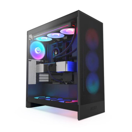 Case|NZXT|H7 Flow RGB|MidiTower|ATX|EATX|MicroATX|MiniITX|Colour Black|CM-H72FB-R1