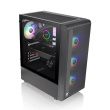 Thermaltake S200 Tempered Glass ARGB Black ARGBx3