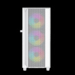 Gembird Fornax 4000W ARGB gaming ATX computer case, Midi Tower, backlight, White