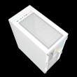 Gembird Fornax 4000W ARGB gaming ATX computer case, Midi Tower, backlight, White