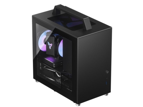 Jonsbo T8 PLUS Mini-ITX Case, Tempered Glass - black