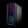 Gembird Fornax 2500 ARGB Gaming ATX computer case, Midi Tower, backlight,  Black