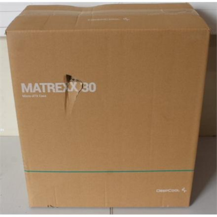 Taastatud. Deepcool MATREXX 30 computer case Deepcool MATREXX 30 Deepcool Side window Micro ATX DAMAGED PACKAGING Power supply included No ATX PS2 (Length less than 170mm) | Deepcool | MATREXX 30 | Side window | Micro ATX | DAMAGED PACKAGING | Power