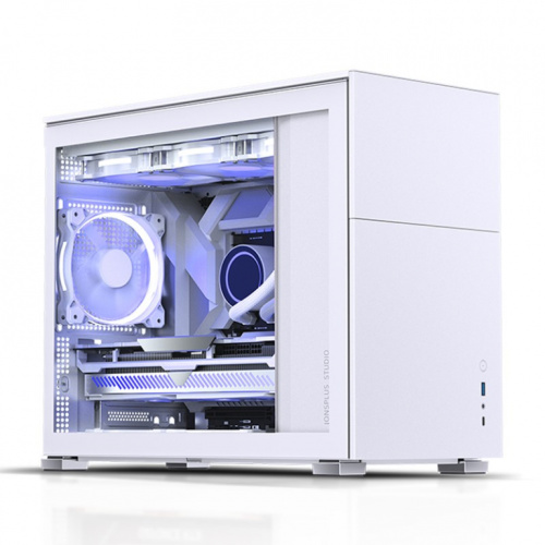 Jonsbo D31 Micro-ATX Case, Tempered Glass - Valge