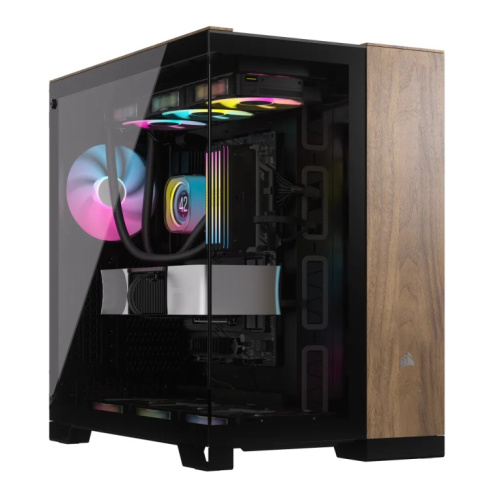 Corsair CC-9011282-WW computer case Midi Tower Черный, Walnut