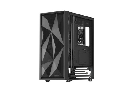 HOUSING GENESIS DIAXID 605F MIDI TOWER WITH USB-C WINDOW BLACK