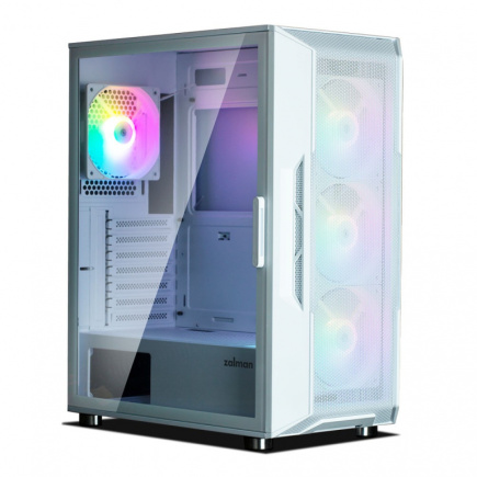 Zalman Computer case I3 Neo ATX Mid Tower RGB 4xfan, white