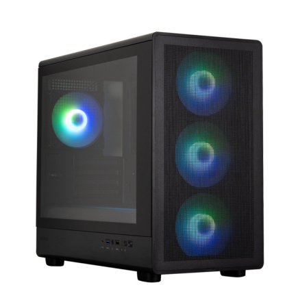 Zalman M5 BLACK mATX Mini Tower 4xFans ARGB