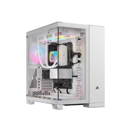 Corsair Dual Chamber PC Case | iCUE LINK 6500X RGB | Белый | Mid Tower | Power supply included No | ATX