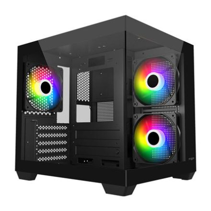 Fortron Case | S140-BA | Черный | Mini-ITX, uATX(M-ATX) | Power supply included No