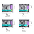 Jonsbo D31 Micro-ATX Case, Tempered Glass - Белый