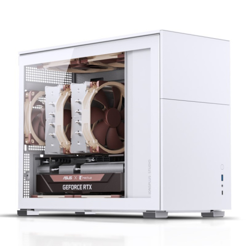 Jonsbo D31 Micro-ATX Case, Tempered Glass - Белый