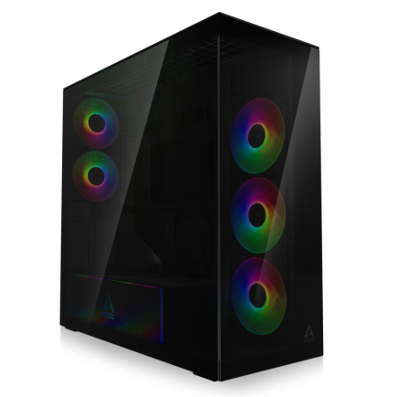 Case|ARCTIC|Xtender VG (Черный)|Case product features Transparent panel|Not included|Colour Черный|ACPCC00016A