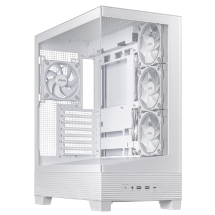 Case|ASUS|ASUS A31 PLUS Case|MidiTower|Case product features Transparent panel|ATX|BTX|MicroATX|MiniITX|Colour Valge|A31PLUSTGARGBWHITE