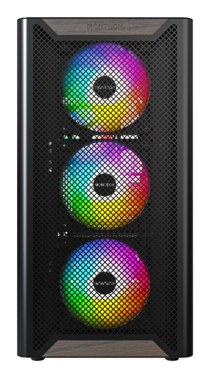 Wooden PC Case Montech XR, Midi-Tower, ATX, ARGB