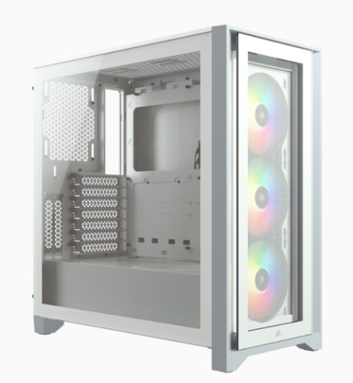 Corsair iCUE 4000X RGB Midi Tower Valge