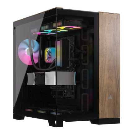Corsair CC-9011282-WW computer case Midi Tower Must, Walnut
