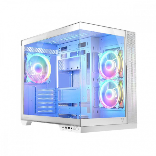 MODECOM Computer case VOLCANO PANORAMA APEX ARGB 3F MIDI Белый