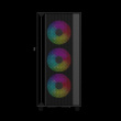 Gembird Fornax 4000 ARGB gaming ATX computer case, Midi Tower, backlight, Black