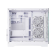 Chieftec PC case VISIO GM-30W-T G-OP 6xfans ARGB Valge