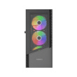 Gembird CCC-FC-4300 Gaming ATX Computer Case Fornax 4300, ARBG backlight, Must