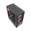 Gembird CCC-FC-4300 Gaming ATX Computer Case Fornax 4300, ARBG backlight, Must