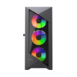 Gembird CCC-FC-900ARGB Gaming computer case Fornax 900, ATX, Must