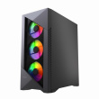 Gembird CCC-FC-900ARGB Gaming computer case Fornax 900, ATX, Must