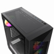Gembird CCC-FC-900ARGB Gaming computer case Fornax 900, ATX, Must