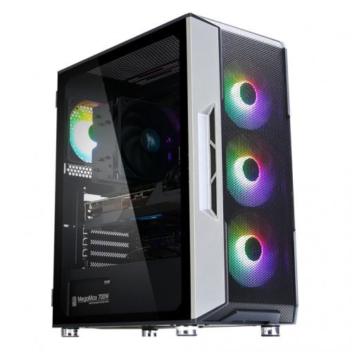 Zalman PC case I3 Neo TG Mid Tower RGB fan x4, Черный