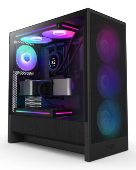 Case|NZXT|H5 FLOW RGB 2024|MidiTower|Case product features Transparent panel|Not included|ATX|EATX|MicroATX|MiniITX|Colour Must|CC-H52FB-R1