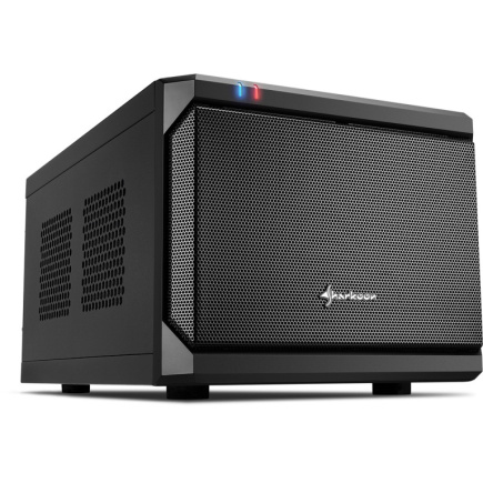 Sharkoon QB One Schwarz - Midi/Minitower ITX, Mini-ITX 3,5 