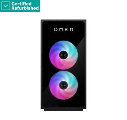 Renew SILVER OMEN by HP 35L Gaming Desktop PC GT16-0077ng - i7-14700F, 32GB, 1TB SSD, GeForce RTX 4070 Super 12GB, No Mouse, Win 11 Home, 1 years HP Renew