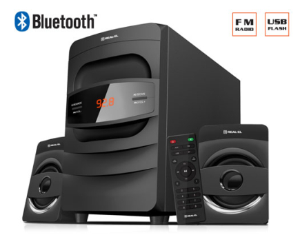 REAL-EL M-390 2.1 Multimedia Speaker System 32W