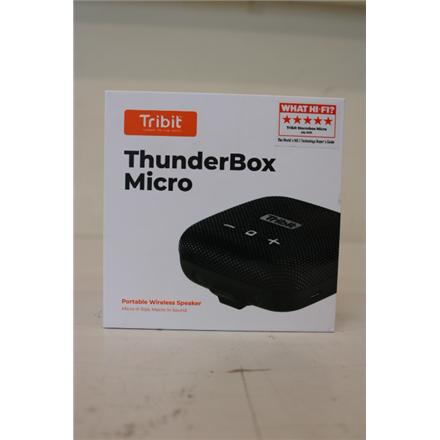 Renew. Tribit StormBox Micro BTS10R Bluetooth Speaker, Wireless, Black, DEMO | Tribit