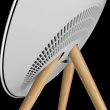 Beosound A9 5th Gen Speaker Natural Alu (Back Grey Mist/Cover Kvadrat Light Grey/Legs Oak)
