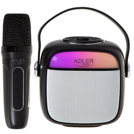 Adler Karaoke Speaker With Mikrofon | AD 1199B | Bluetooth | Black | Portable | Wireless connection