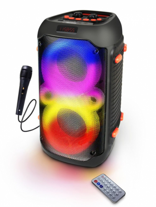 Esperanza EP156 BT FM LED RGB KARAOKE Speaker Black 20W