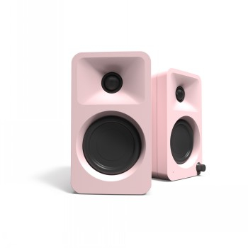 KANTO AUDIO 100W POWERED REFERENCE DESKTOP SPEAKERS WITH BLUETOOTH - PINK, PAIR (INCLUDES TYPE C POWER CORD)