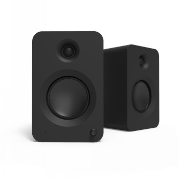 KANTO AUDIO 200W POWERED BOOKSHELF SPEAKERS WITH HDMI ARC, USB-C, AND BLUETOOTH 5.3 - MATTE BLACK, PAIR (INCL. TYPE C POWER CORD)