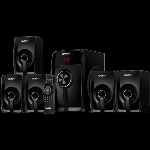 Speakers SVEN HT-202, black (100W, Bluetooth, FM, USB/SD, Display, RC unit)