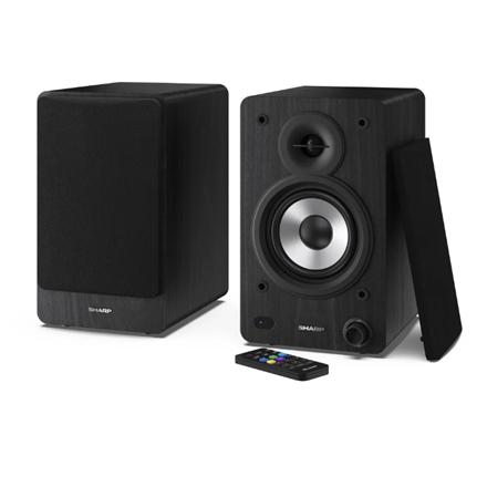 Sharp CP-SS30 Bookshelf Speakers, Black | Sharp | Speakers | CP-SS30(BK) Bookshelf | 60 W | Bluetooth | Black | Wireless connection