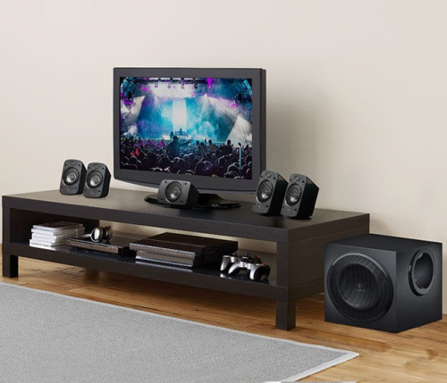 Logitech Surround Sound Speakers Z906 500 W Black 5.1 channels.