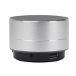 MANHATTAN Metallic LED-Bluetooth-Lautsprecher buntes Licht Bedienelemente USB-A-Port MicroSD-Kartenslot 3.5mm-Klinkenbuchse silber