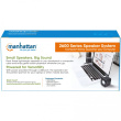 MANHATTAN 2600 Series Stereolautsprecher ber 3.5 mm-Klinkenstecker Strom ber USB-A kompaktes Format fr PCs und Notebooks schwarz